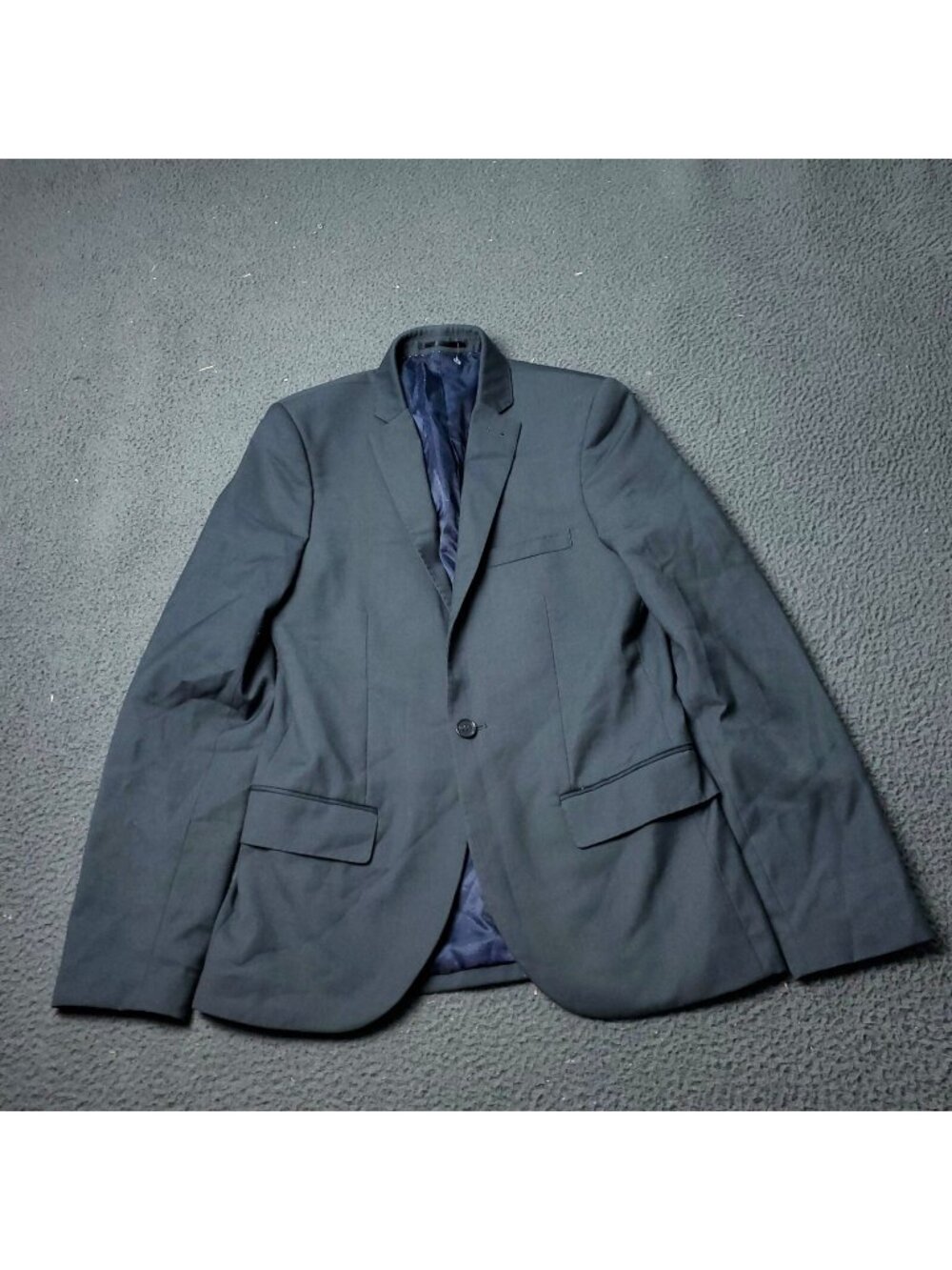 TOPMAN Blazer Mens Size 36 Gray Polyester Suit Jacket Dress